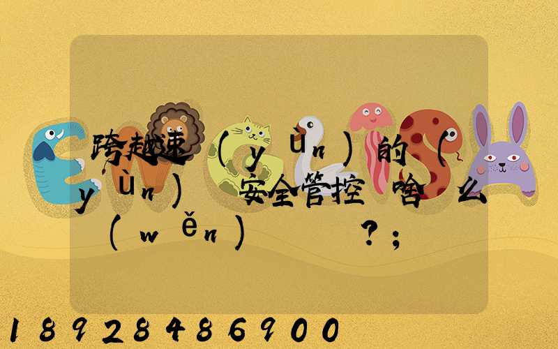 跨越速運(yùn)的運(yùn)輸安全管控為啥這么穩(wěn)？